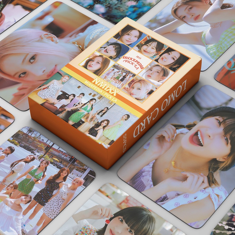55pcs / box Kartu Foto Nmixxx ENTWURF MIXXPEDIA: PICK LA AD MARE Album