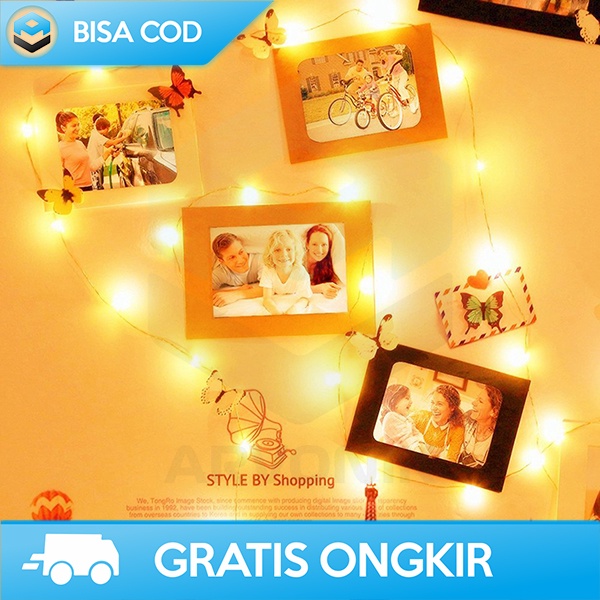 LAMPU DEKORASI GANTUNG LAMPU HIAS EPISTAR 50 LED 5 METER TAHAN AIR 2W