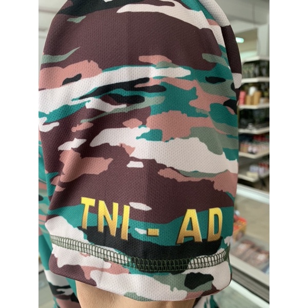 KAOS JERSEY LORENG TNI AD 2022 TERBARU BAHAN DRYFIT POLIESTER 100%