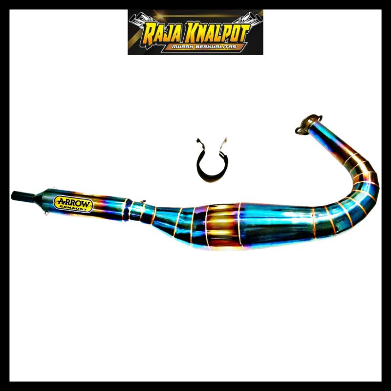 KNALPOT RX KING RX SPESIAL KOLONG TELO BLUEMOON ARROW FULL STENLESS