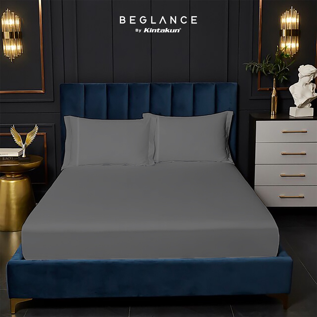 Kintakun Sprei Set 200 Super King Beglance Cotton Katun Bantal Embroidery