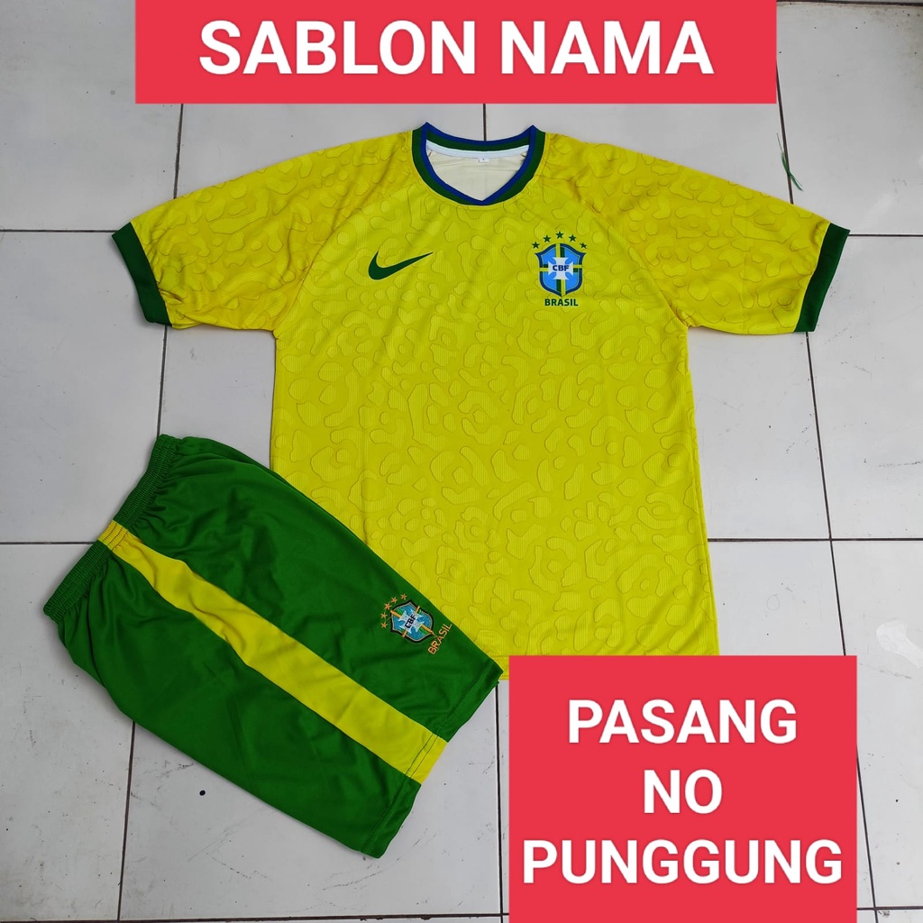 JERSEY BRAZIL DEWASA/BAJU BRAZIL PIALA DUNIA DEWASA