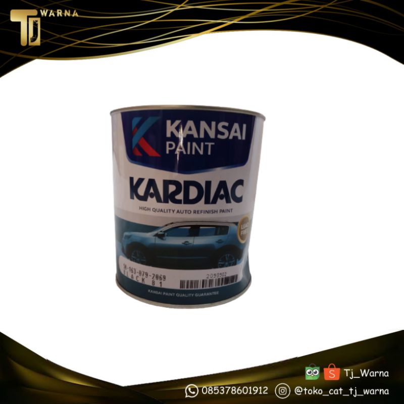 

Cat Black 81 Hitam Kardiac Kansai Paint 1kg