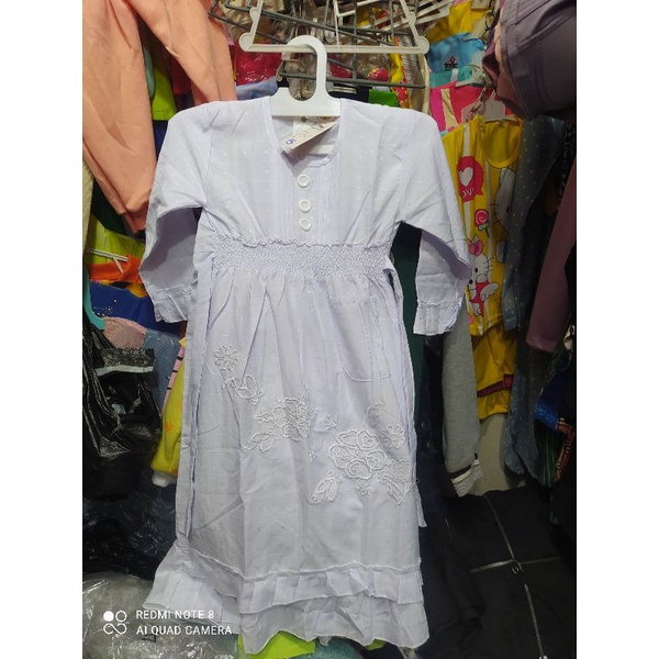 gamis putih anak tk dan sd