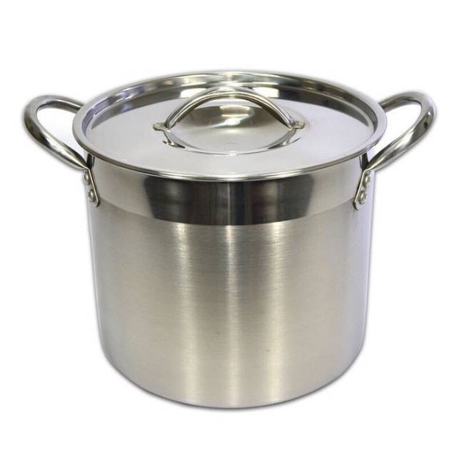 Panci Supra Stock Pot 2 Set Stainless Steel 12QT/16QT