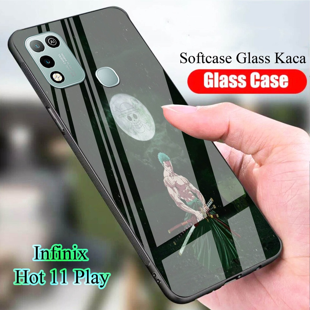 Softcase Glass Kaca for INFINIX HOT 11 PLAY - Case Handphone  INFINIX HOT 11 PLAY [T73]