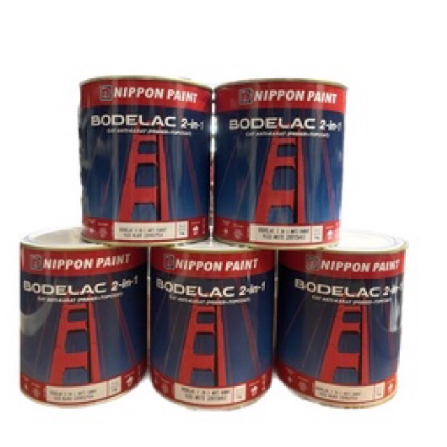 Jual NIPPON BODELAC 2 in 1 Cat Besi Anti Karat Nippon Paint (1kg