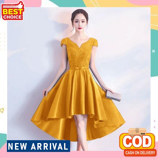 Dress Natal Paskah Ibadah Kristen Remaja Wanita Tile Sugar Premium Glitter Terbaru Cantik Kekinian 2