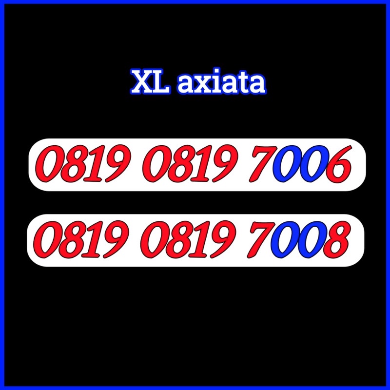 Nomor Cantik XL - Nomor cantik XL axiata - No Cantik XL - Kartu Perdana XL