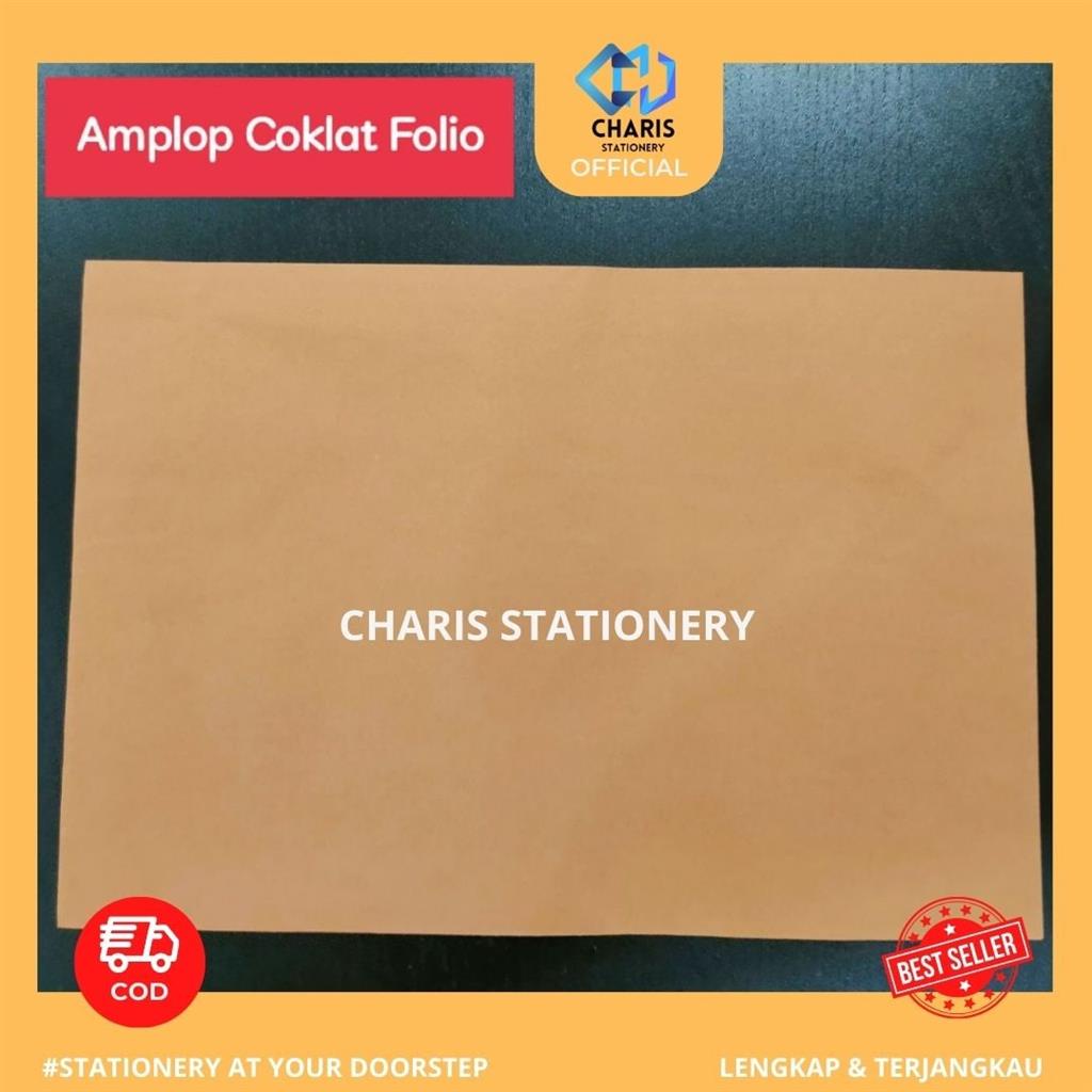 

CHARIS STATIONERY - Amplop Coklat Folio/F4 AKS (100 Pcs/Pak)