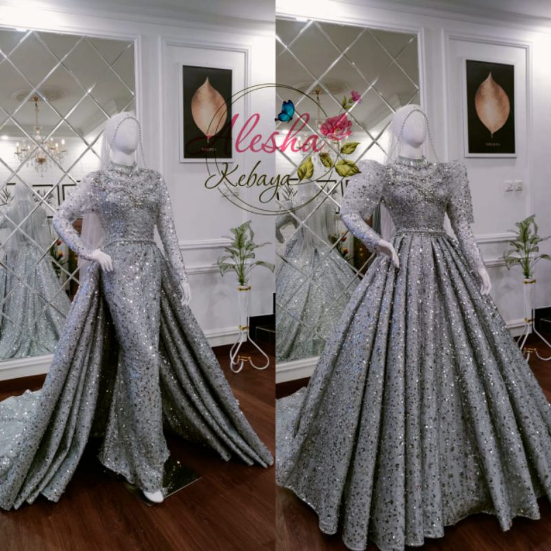 Gaun pengantin crinoline 3in1 squeen/wedding dress