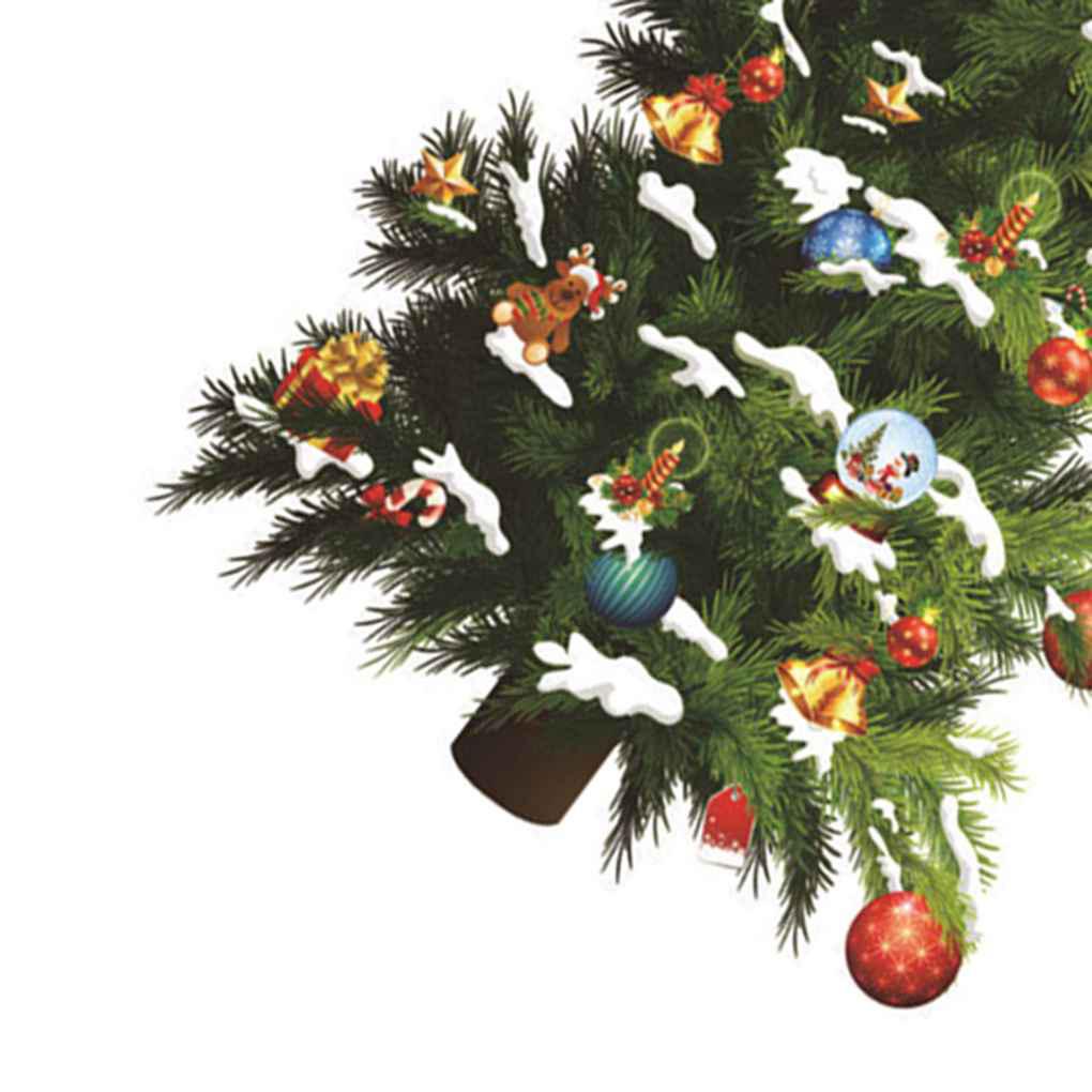 Stiker Dinding Desain Pohon Natal Dapat Dilepas Untuk Dekorasi Ruang Tamu / Kantor 2020