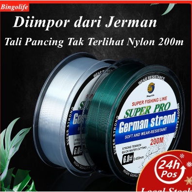 Senar German Strand 200m Super Pro Fishing Line BERKUALITAS