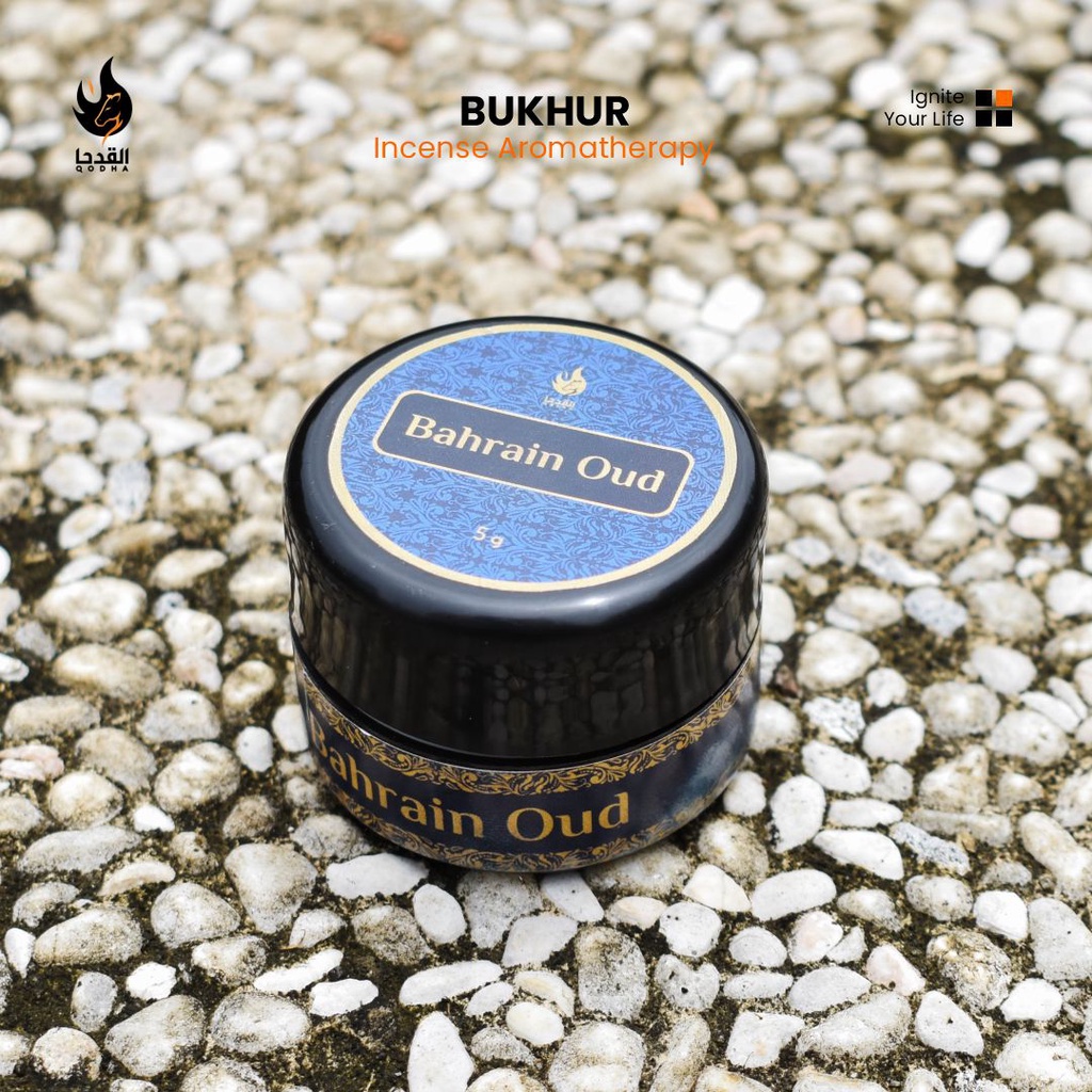 Bukhur Buhur Dupa Serbuk Bubuk QODHA Aroma BAHRAIN OUD 5 Gram 5gr