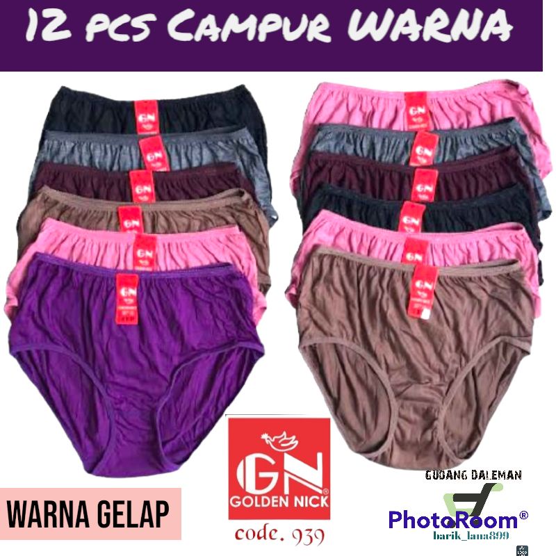 Celana Dalam Wanita CD Golden Nick SET 6pcs-12pcs 937-939-931 CD BEST SELLER -Pakaian Dalam