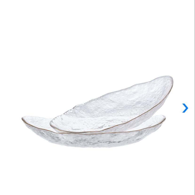 Apettite Set 3 Pcs Riley Piring Saji Kaca Dengan Gold Rim