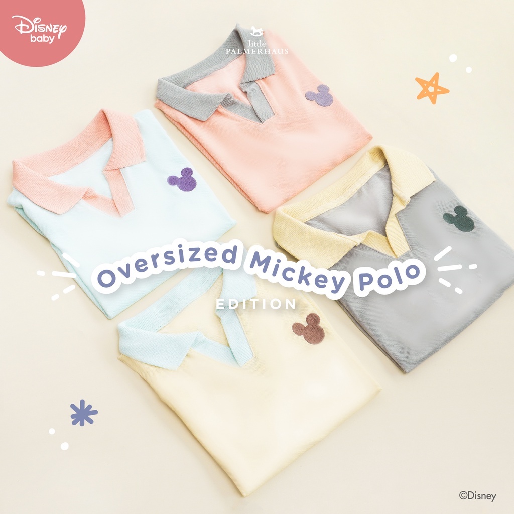 Baju Bayi Atasan Kaos Polo Anak Laki Laki Perempuan Little Palmerhaus Disney Jolly Mickey Oversized Polo 0 6 12 Bulan 1-3 Tahun