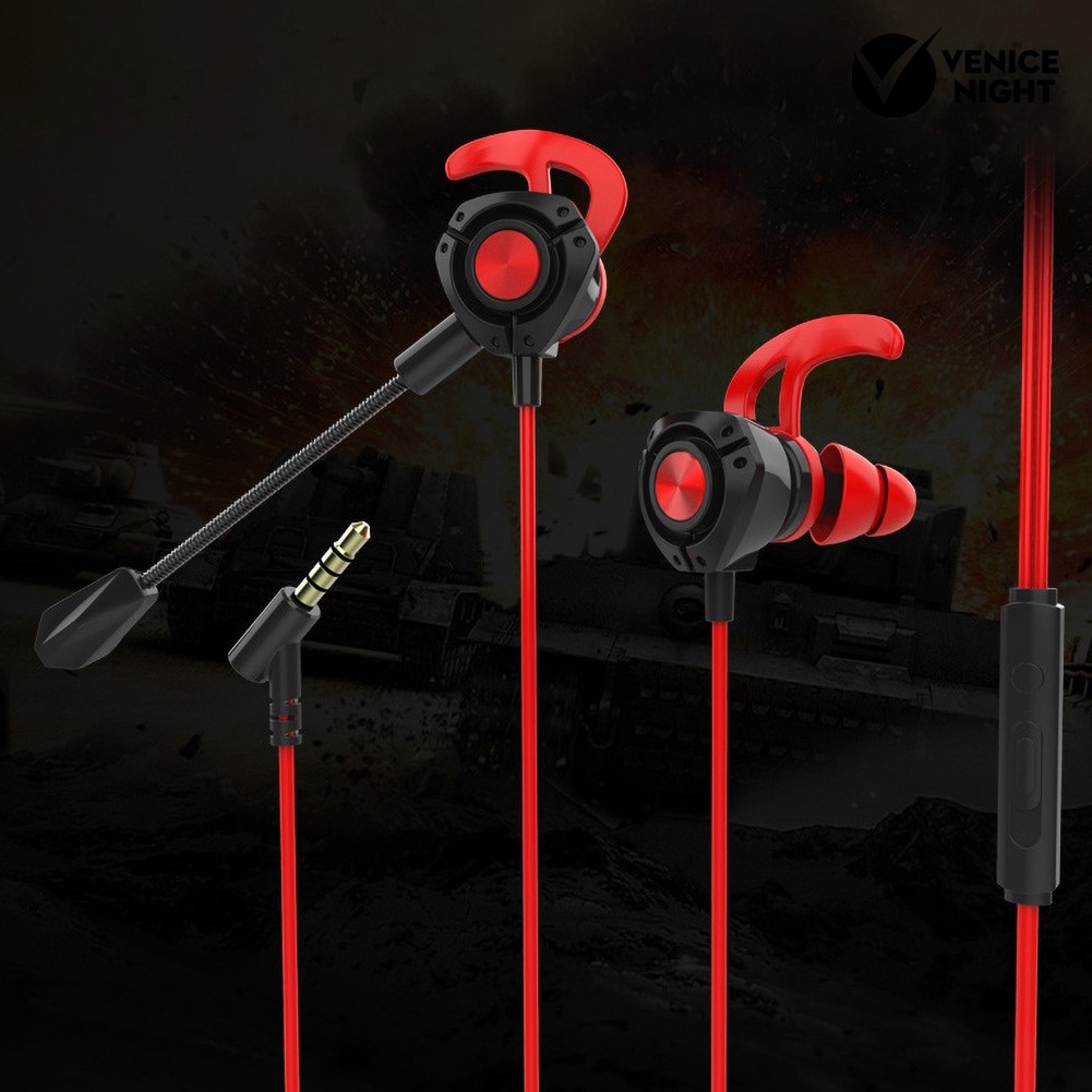 (VNEP) (Berkabel) G22 3.5mm Plug In-ear Gaming Earphone Headphone Dinamis dengan Mikrofon