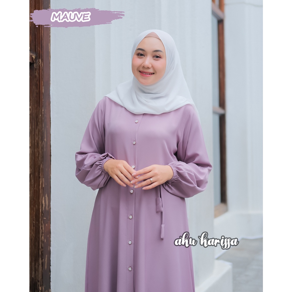 Gamis Polos Kekinian Aku Karissa - Vievie dress Ori Akukarissa