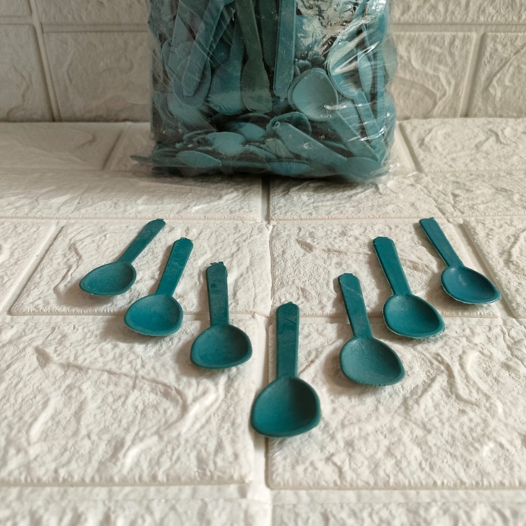 Sendok plastik jelly kemasan kiloan / sendok ice cream warna