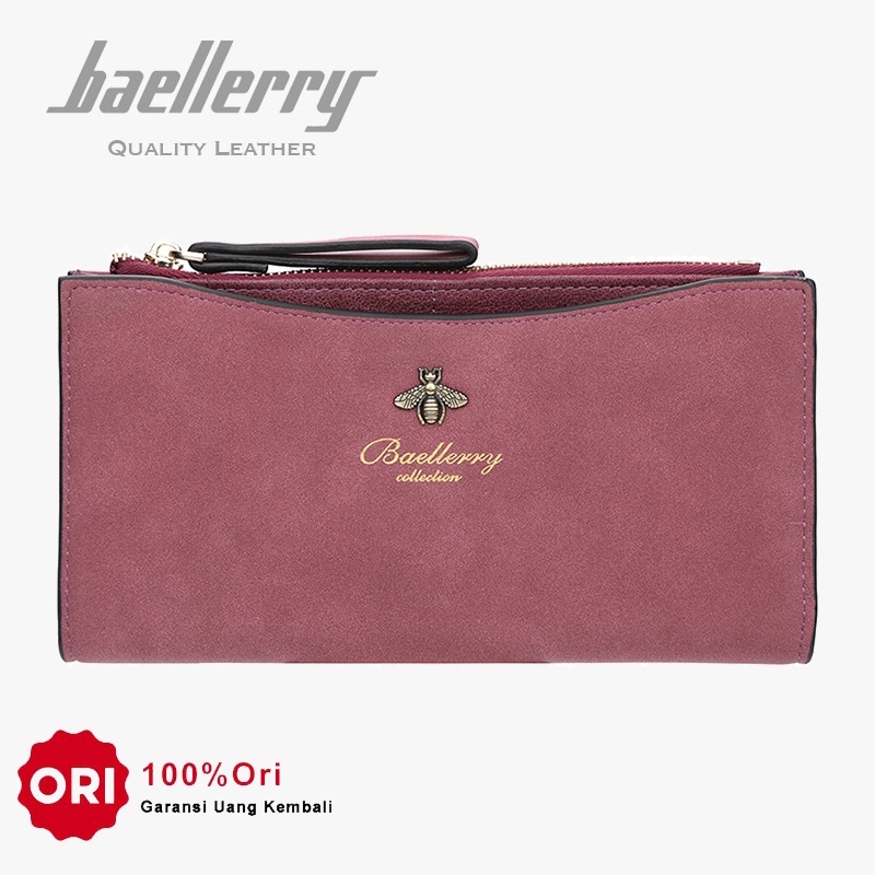 BAELLERRY N1093 Dompet Wanita Panjang Bahan Kulit PU Leather Premium WATCHKITE WKOS