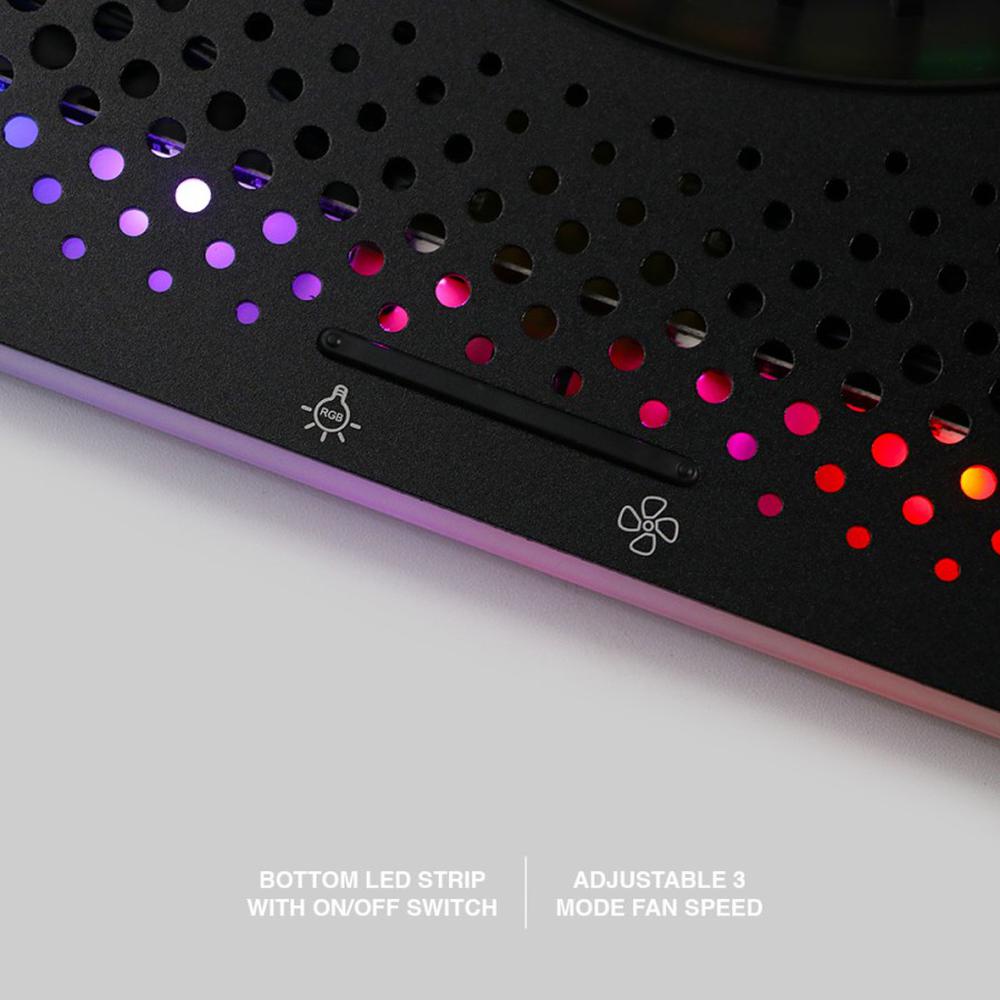 Cooling Pad Rexus B150 Breeze RGB | 5 Fan Gaming Laptop Cooler