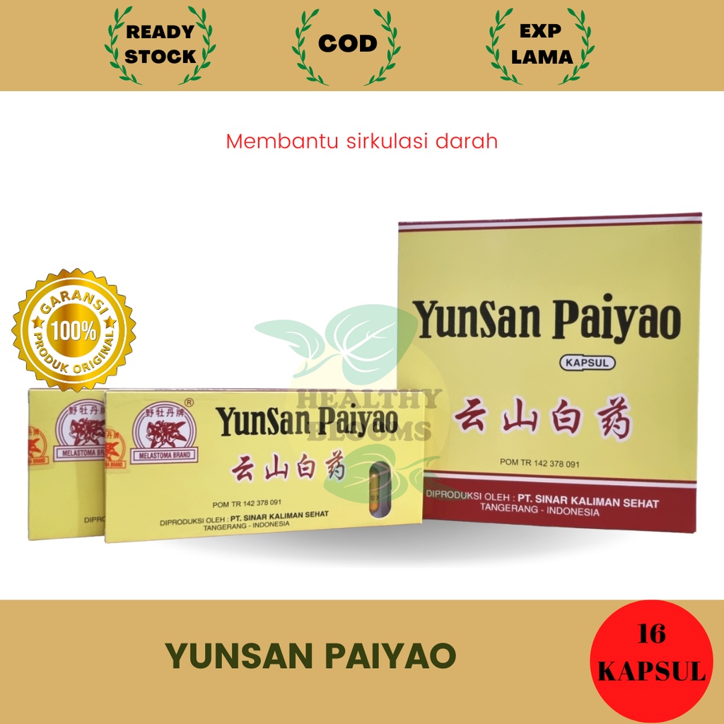 YUNSAN PAIYAO KAPSUL / YUNSAN PAI YAO CAPSULE / YUN SAN PAI YAO - LUKA