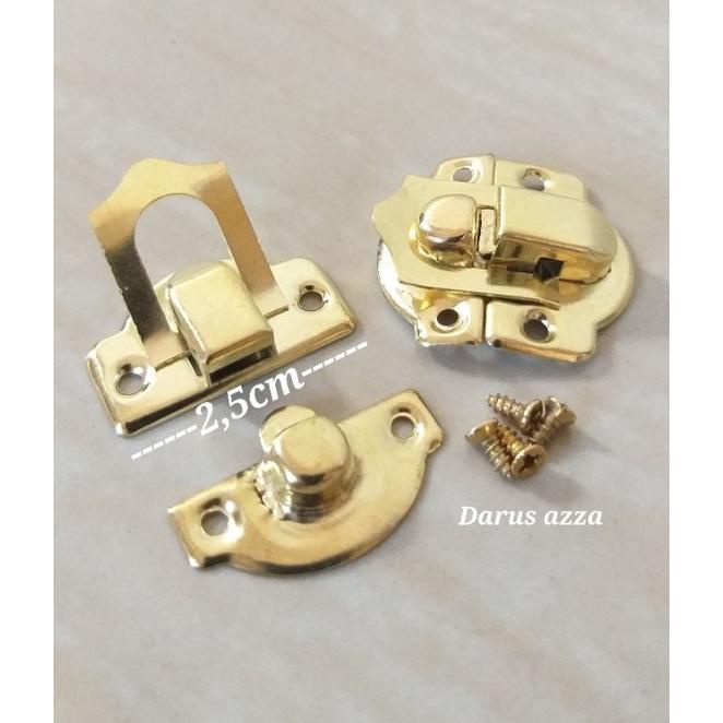 kunci dus kunci kotak kayu kunci kotak perhiasan lengkap dengan baut