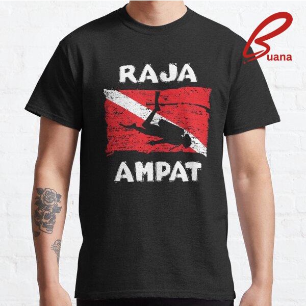 Kaos Baju Pria Wanita Raja Ampat Scuba Diving Flag 367