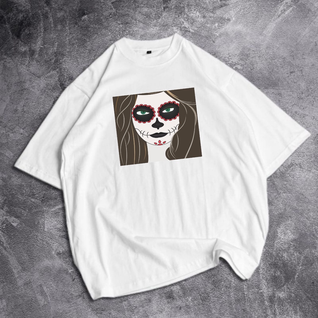 GSC - Kaos Oversize Sugar Skulls // Kaos Oversize Bahan Cotton 24S