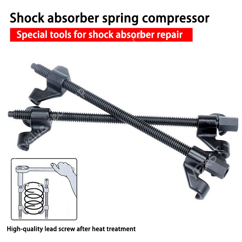 【2 PCS】Coil Spring Compressor Mobil/Shockbreaker Joint Puller/Pegas kejut Clamp/Treker Keong Mobil