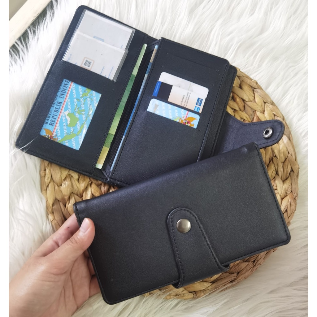A-ZAHRA 04 DOMPET  LIPAT PANJANG / DOMPET 3 LIPAT / DOMPET PRIA WANITA / DOMPET UANG DAN KARTU