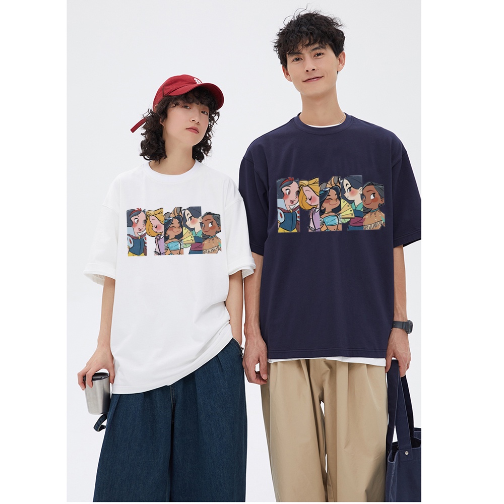 RDGF official shop 2023 winter new couple sweater snow White cartoon anime trendy top boy chen'shan baju hitam kaos polos kaos couple atasan wanita terbaru