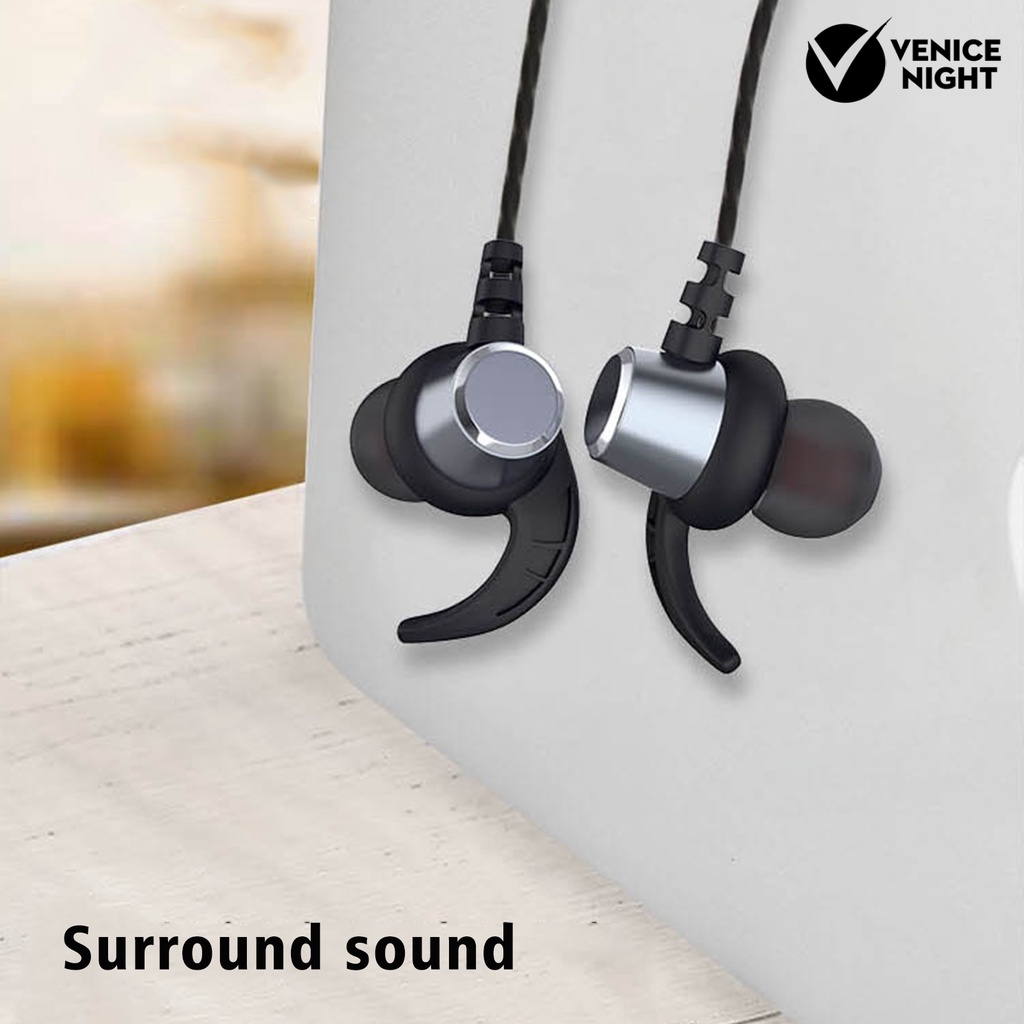 (VNEP) (Berkabel) Earphone In-ear Noise Reduction 3.5mm Heavy Bass Sports Gaming Headset dengan Mikrofon untuk Ponsel