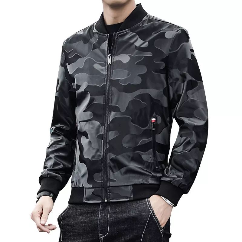 Jaket Bomber Pria Motif Kamuflase keren Jaket