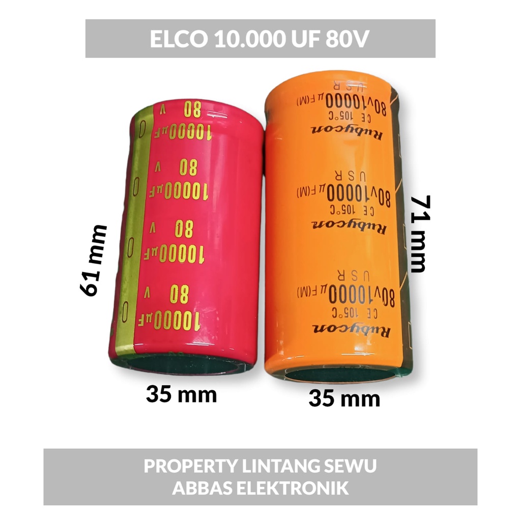 ELKO ELCO 10.000  MIKRO 80VOLT 10000 MIKRO 80 VOLT