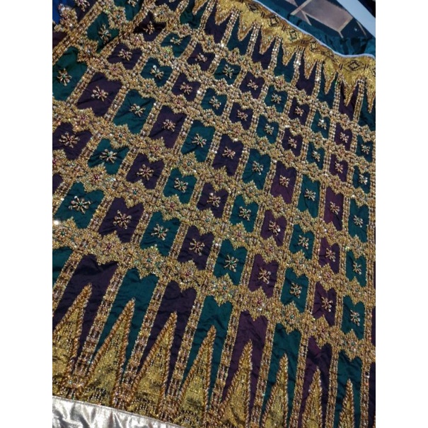 Rok pengantin payet,Sarung sutra Payet Pengantin Bugis, rok sutra full payet