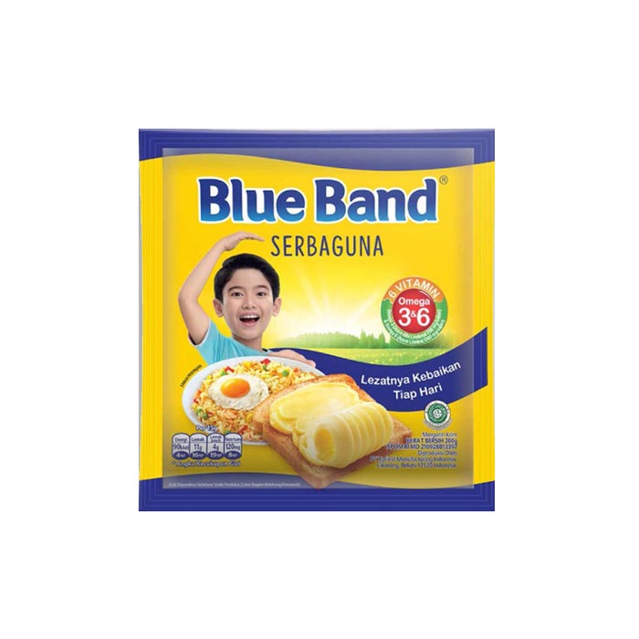 

BlueBand Serbaguna Sachet / Margarine Mentega Sachet 200gram