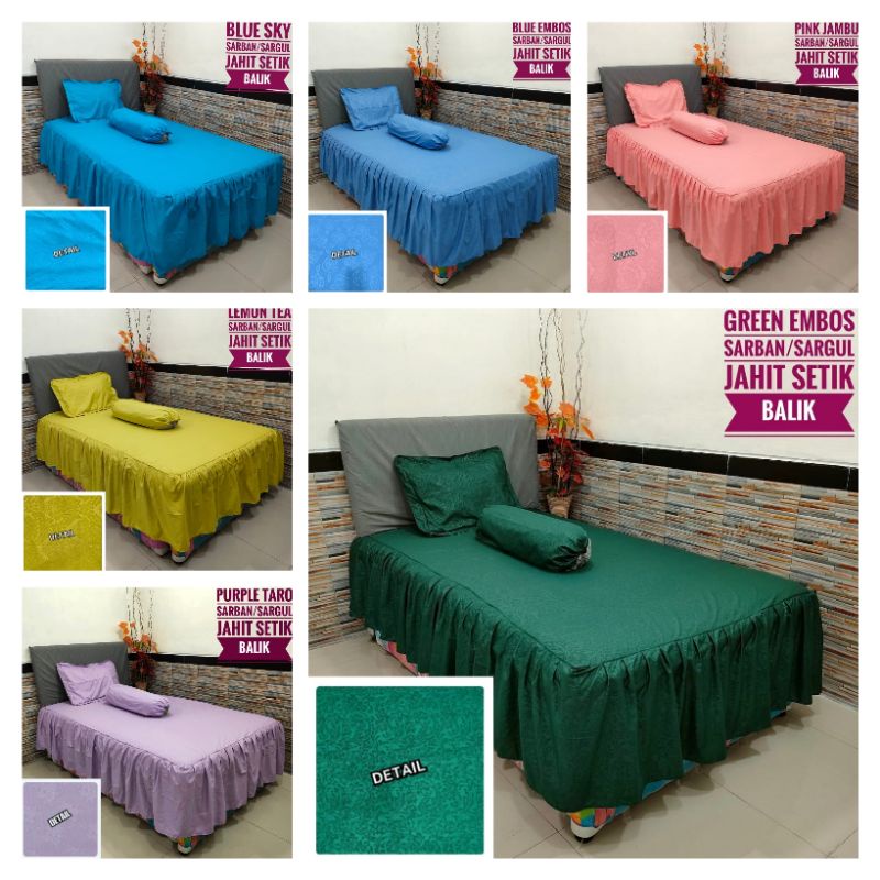 Sprei Rumbai Embos Polos Uk 120×200