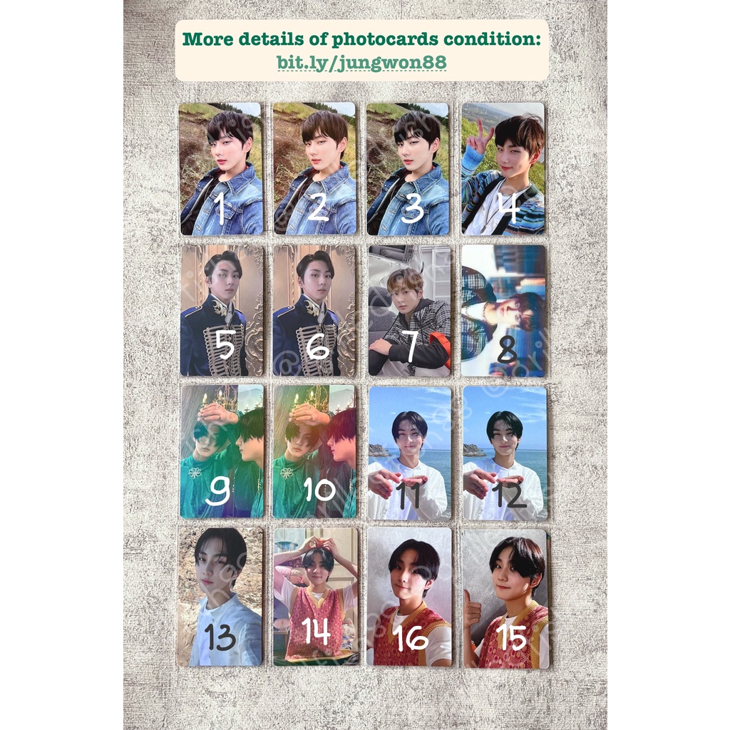 [CEK VARIASI] ENHYPEN JUNGWON OFFICIAL PC Photocard Poca EN- Enha JW Album BDO BDC D:D DD Border Day