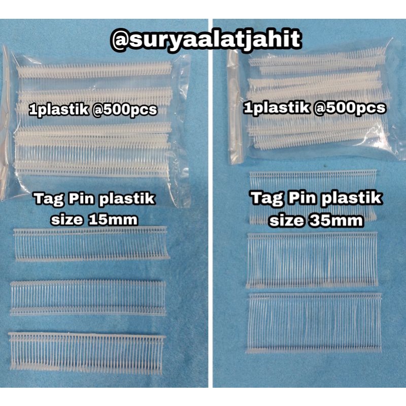 Toppin plastik uk.15mm 35mm Pth @1bks =rp.2.250/500pcs