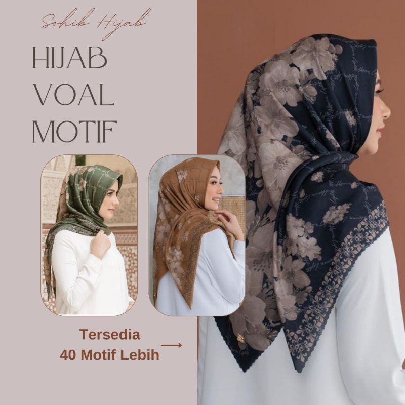 [ NEW Series ] HIJAB SEGI EMPAT MOTIF PREMIUM TERBARU | KERUDUNG SEGI EMPAT MOTIF TERBARU Hijab Voal