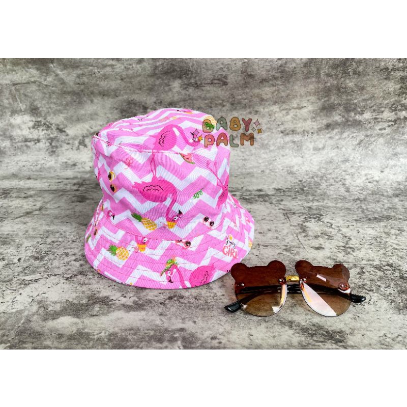 BUCKET HAT ANAK MOTIF BOLAK BALIK - TOPI BULAT ANAK - BUCKET HAT ANAK - BUCKET HAT BAYI