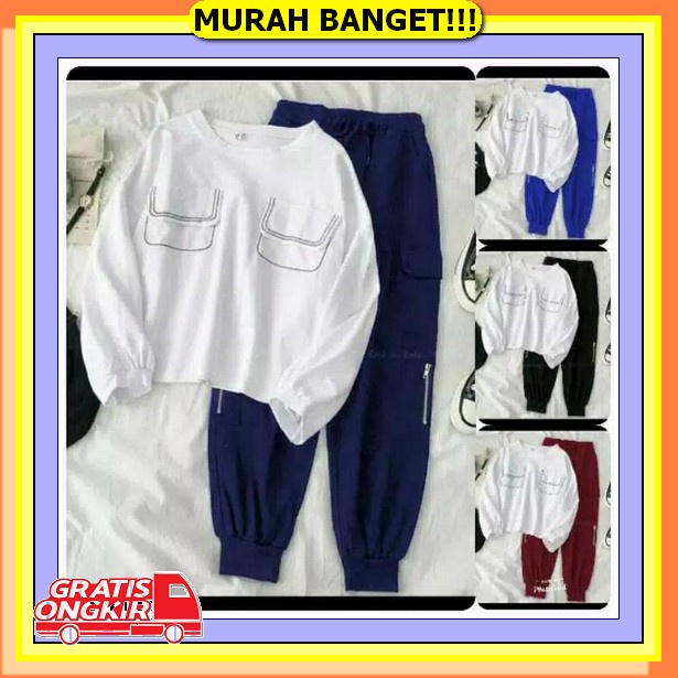 [ Terbaru Bisa Cod ] One Set Cutbray Lengan Pendek / Setelan Shakila Import / Setelan Kekinian St Jo