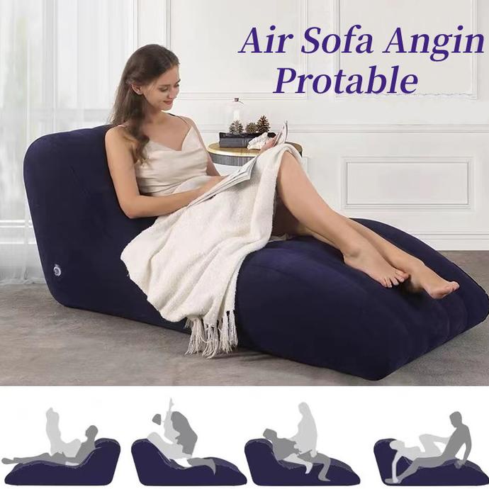 Air Sofa Angin Protable dengan Pompa toys couple sofa seks berbentuk S