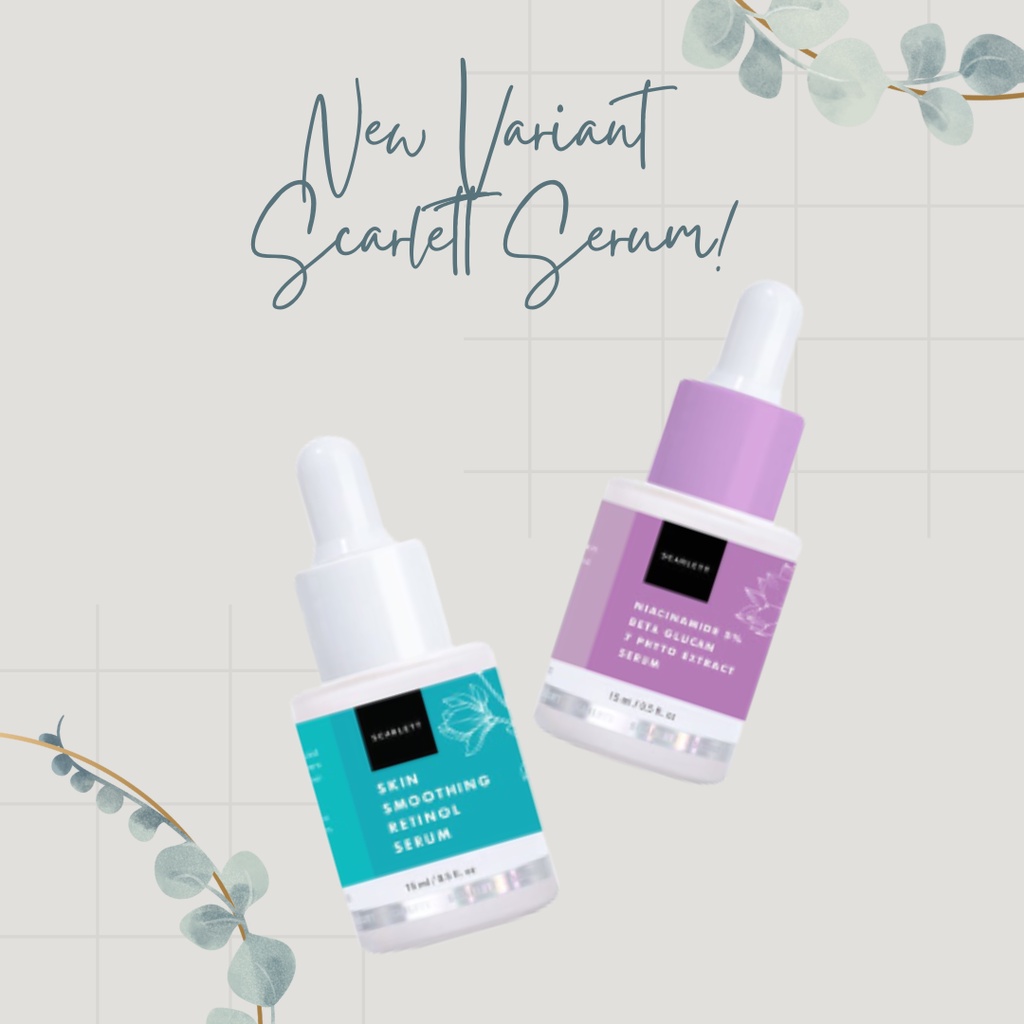 [COD] Scarlett Paket 2in1 Whitening Retinol + Niacinamide Membantu Mencegah Penuaan Dini - 25ML