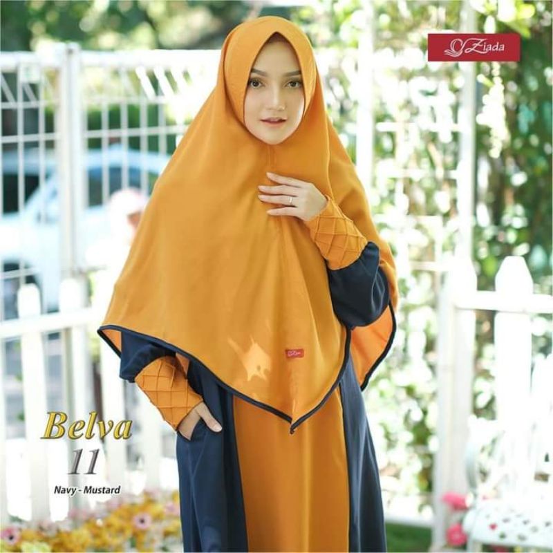 Belva dress Ziada syar'i gamis set khimar wollycrep