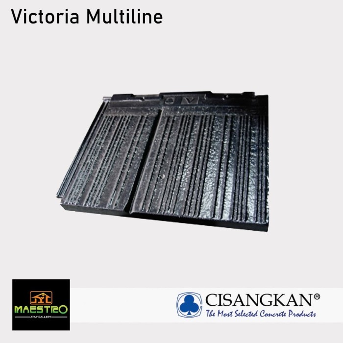 Jual Genteng Beton Cisangkan Multiline Hitam Shopee Indonesia