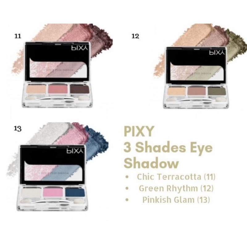 PIXY 3 Shades EyeShadow - EyeShadow Palette 3 warna