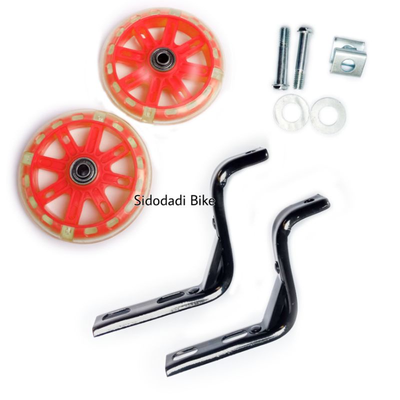 Roda Bantu Roda Samping Sepeda Anak 12 16 inch INTER Model Nyala Lampu